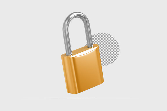 Padlock 3d Render – Illustration