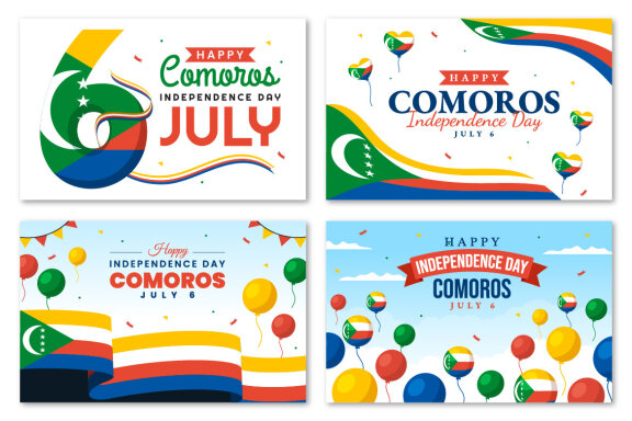 12 Happy Comoros Independence Day Illustration