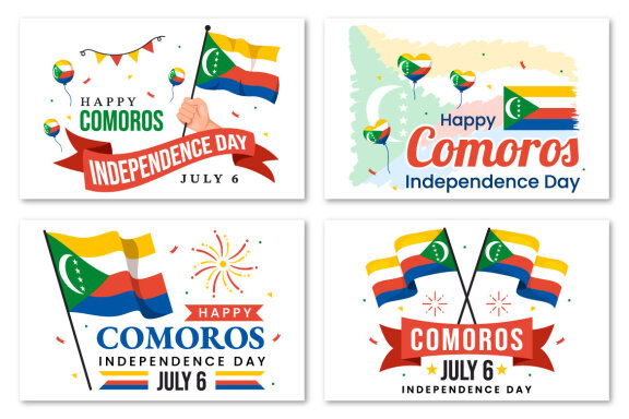 12 Happy Comoros Independence Day Illustration