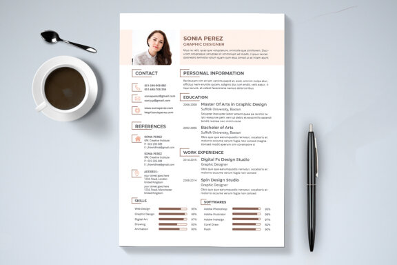 Modern Resume & Cover Letter Template