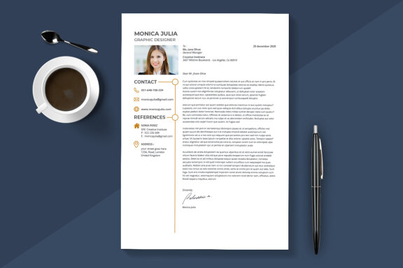 Minimalist Resume & Cover Letter Template