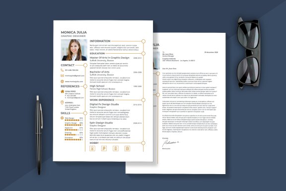 Minimalist Resume & Cover Letter Template