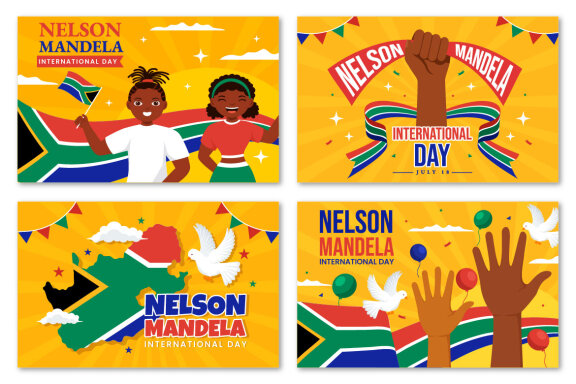 16 Nelson Mandela International Day Illustration