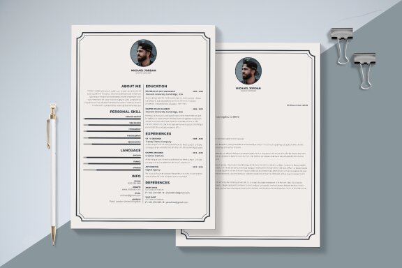 Vintage Resume & Cover Letter Template