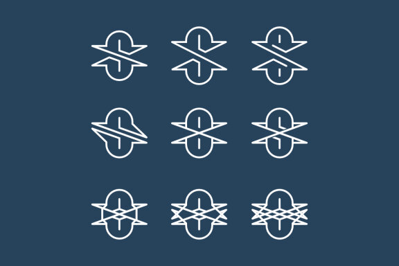S Arrows and ambigram - Free Logo Shapes