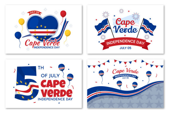12 Cape Verde Independence Day Illustration