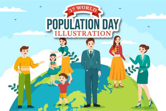 17 World Population Day Illustration