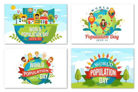 17 World Population Day Illustration