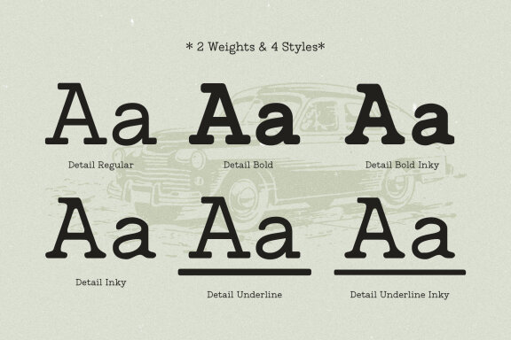 Untold History - Typewriter Font Family
