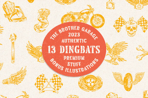 Brother Garage - Display Font Family