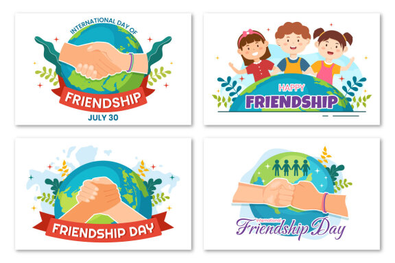 14 Happy Friendship Day FREE Illustrations