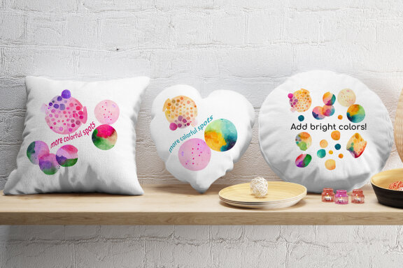 More Colorful Spots! Set of PNG sublimation designs