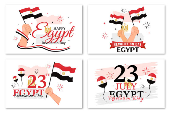 13 Egypt Revolution Day Illustration