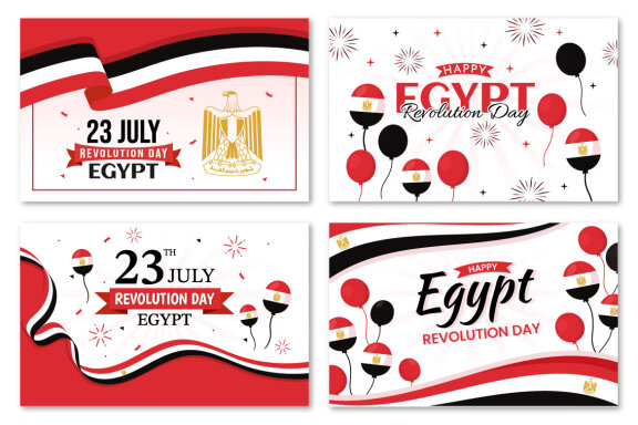 13 Egypt Revolution Day Illustration