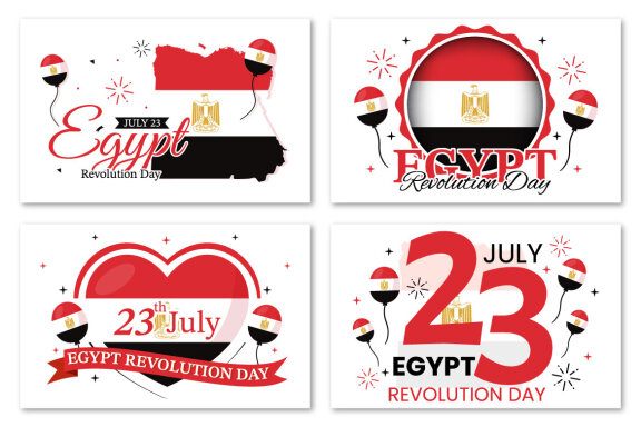 13 Egypt Revolution Day Illustration