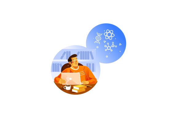 Young Scientist and His Laptop