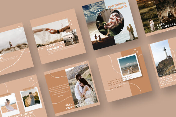 Wedding Photography - Free Instagram Post Templates