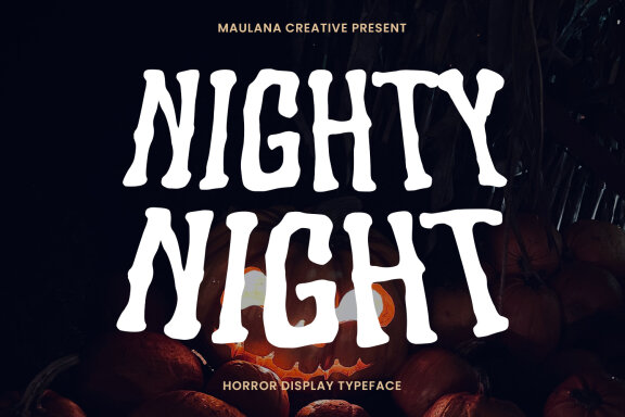 Nighty Night Horror Display Font