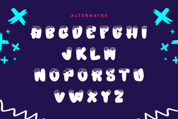 Over Brain Graffiti Display Font