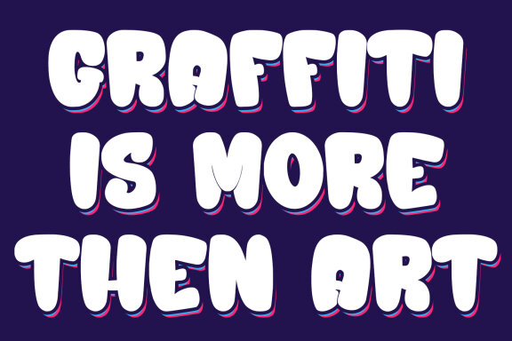 Over Brain Graffiti Display Font