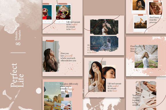 Perfect Life - Free Instagram Post Template