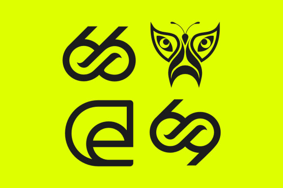 66 butterfly eye Ce 69 - Free Logo Shapes