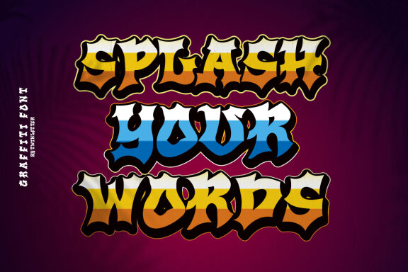 Respact is a one-of-a-kind graffiti font