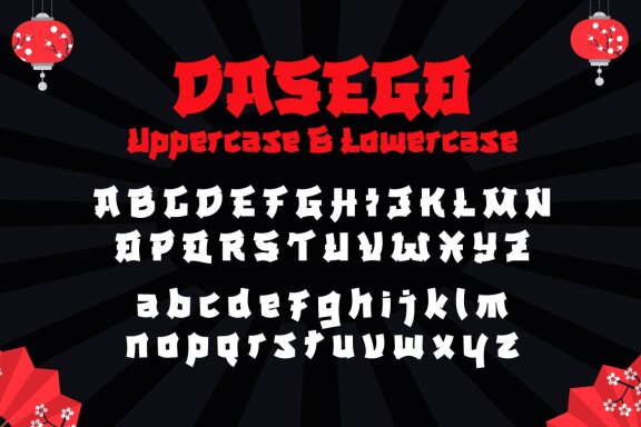 DASEGO Japanese Font