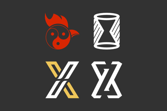 Yin yang cube X ZX - Free Logo Shapes