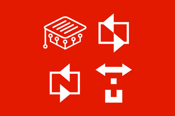 Graduation N arrows Q arrows - Free Logo Shapes