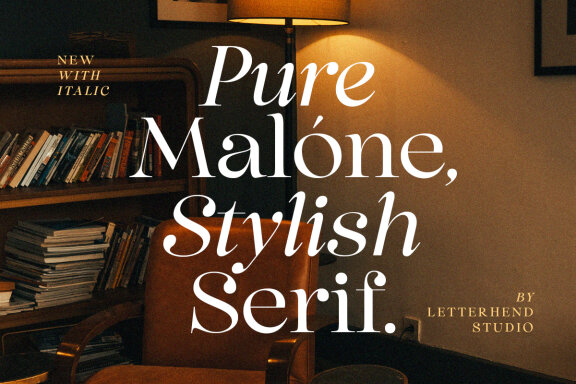 Pure Malone - Stylish Serif