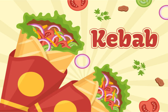 10 Kebab Food - Free Illustration