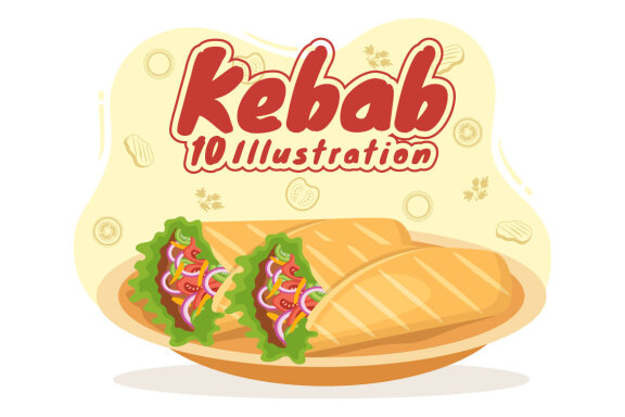 10 Kebab Food - Free Illustration