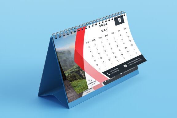 Desk Calendar 2024 Template