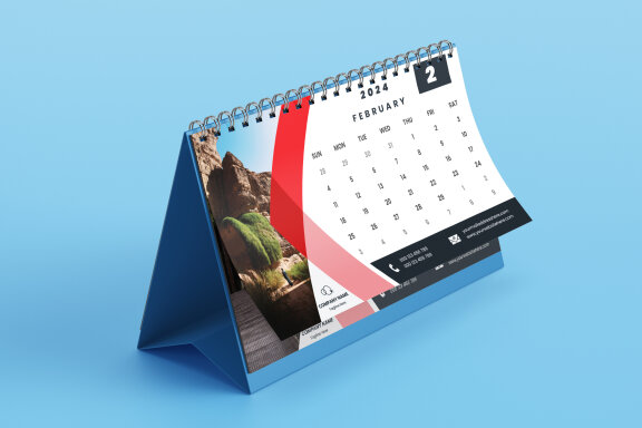 Desk Calendar 2024 Template