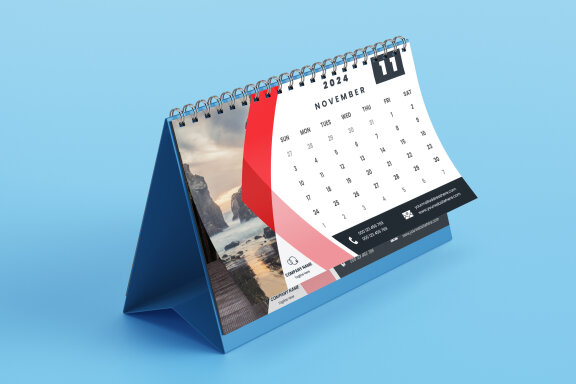 Desk Calendar 2024 Template