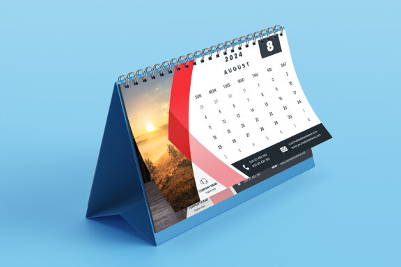 Desk Calendar 2024 Template