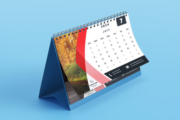 Desk Calendar 2024 Template