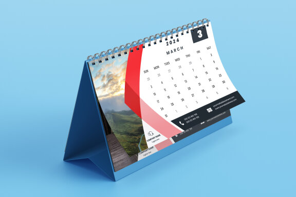 Desk Calendar 2024 Template
