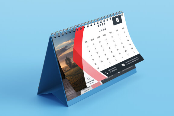 Desk Calendar 2024 Template