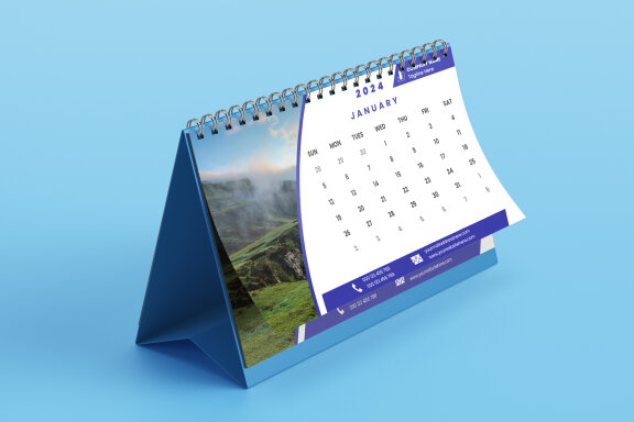 Desk Calendar 2024 Template