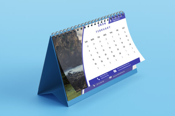 Desk Calendar 2024 Template