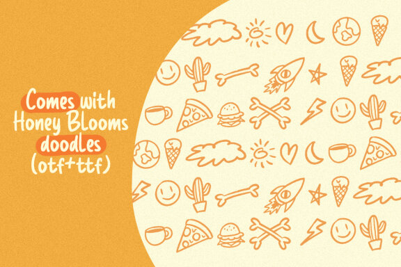 Honey Blooms – Handwritten Marker Font