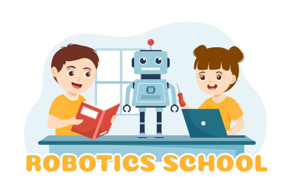 11 Robotics School Illustration