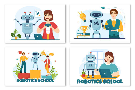 11 Robotics School Illustration