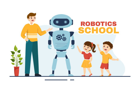 11 Robotics School Illustration