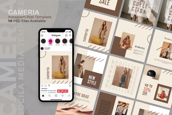Cameria - Instagram Post Template