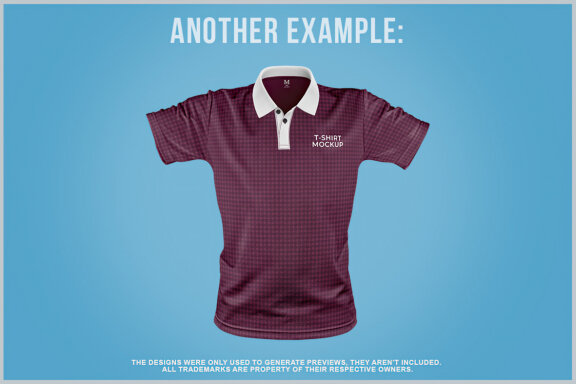 Polo T-Shirt Mockup Front View