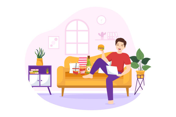 11 Bad Habit Vector Illustration
