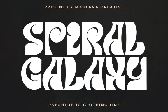 Roulite Psychedelic Display Typeface Font
